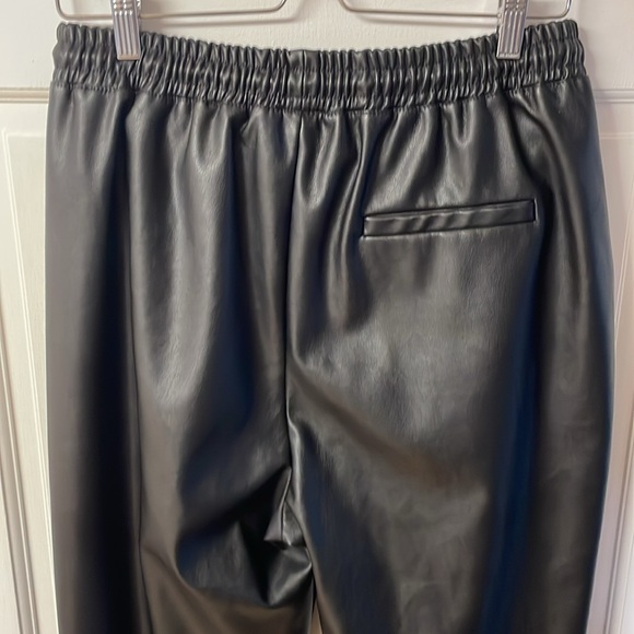 Streetwear Society black faux leather joggers women’s size XL - Picture 9 of 16